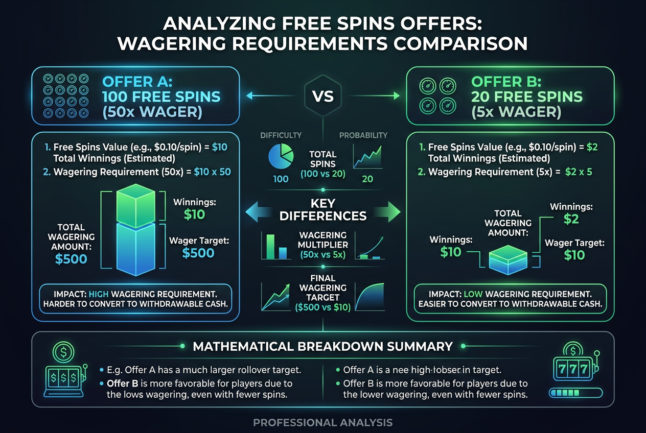 Infografika porównująca wartość matematyczną spinów bez depozytu